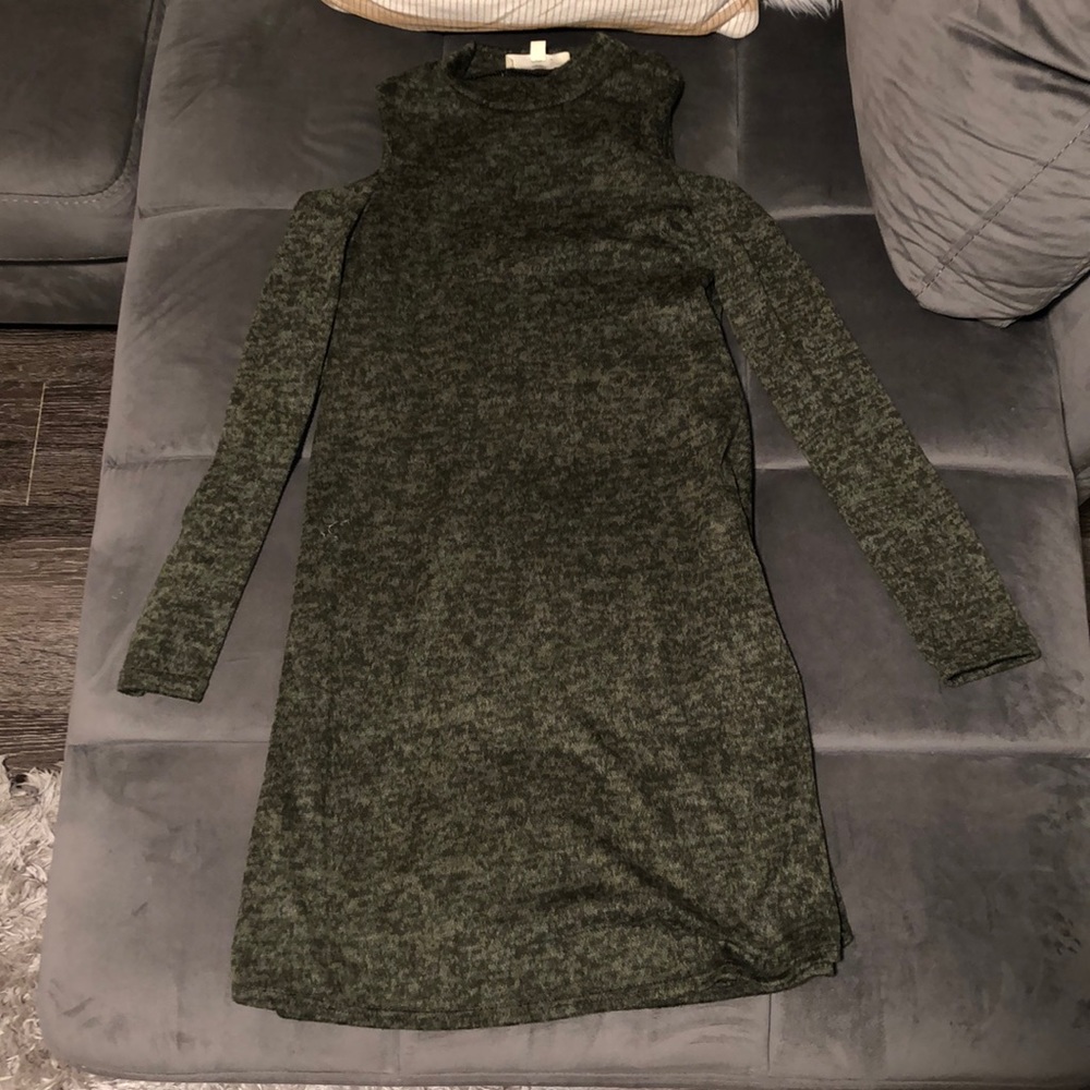 Hunter green sweater dress